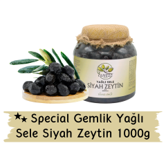 Gemlik Special Yağlı Sele Siyah Zeytin 1 Kg
