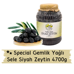 Gemlik Special Yağlı Sele Siyah Zeytin 4,7 Kg