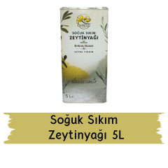 Soğuk Sıkım Erken Hasat Zeytinyağı 5L