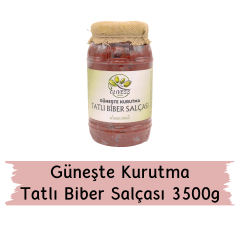 Güneşte Kurutma Tatlı Biber Salçası 3500g