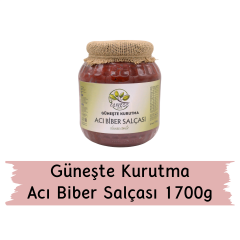 Güneşte Kurutma Acı Biber Salçası 1700g