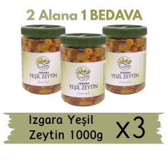 Izgara Yeşil Zeytin 1 Kg x3  2 Alana 1 Bedava